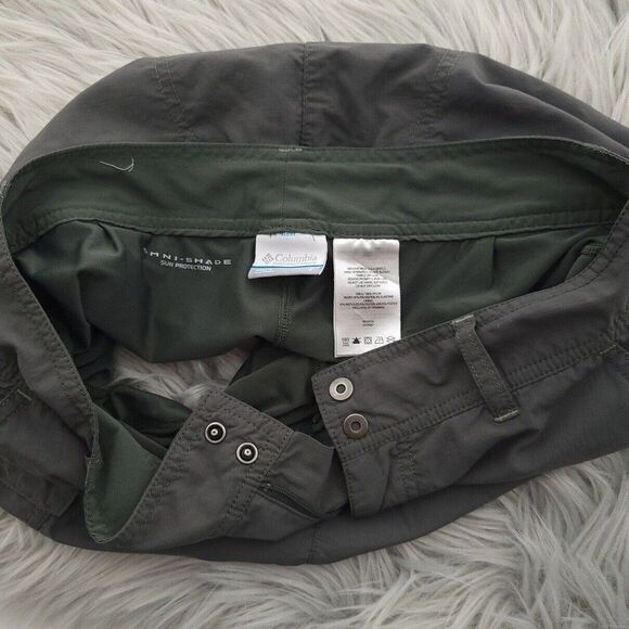 Columbia Omni Shade Sun Protection Solid Green Outdoor Skort Size 2 - Picture 11 of 14